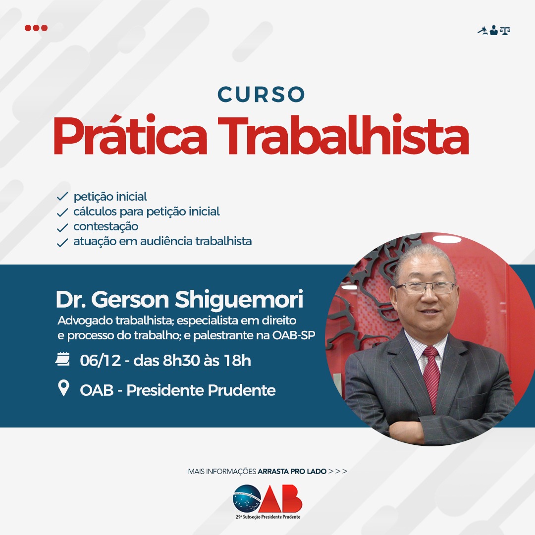 Curso Prática Trabalhista - Dr. Gerson Shiguemori